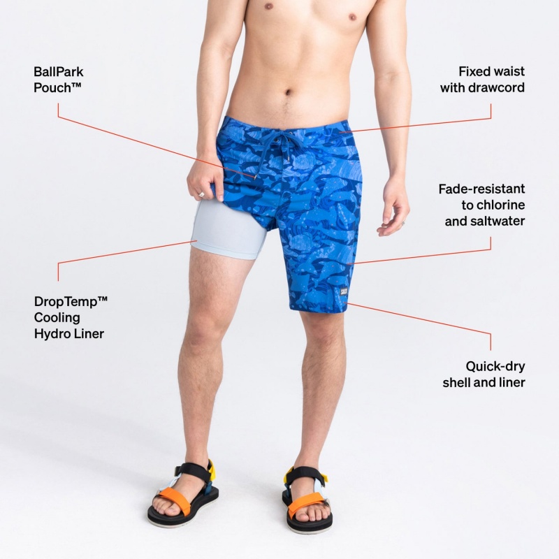 Saxx Betawave Swim Shorts | 6931-BAFNP