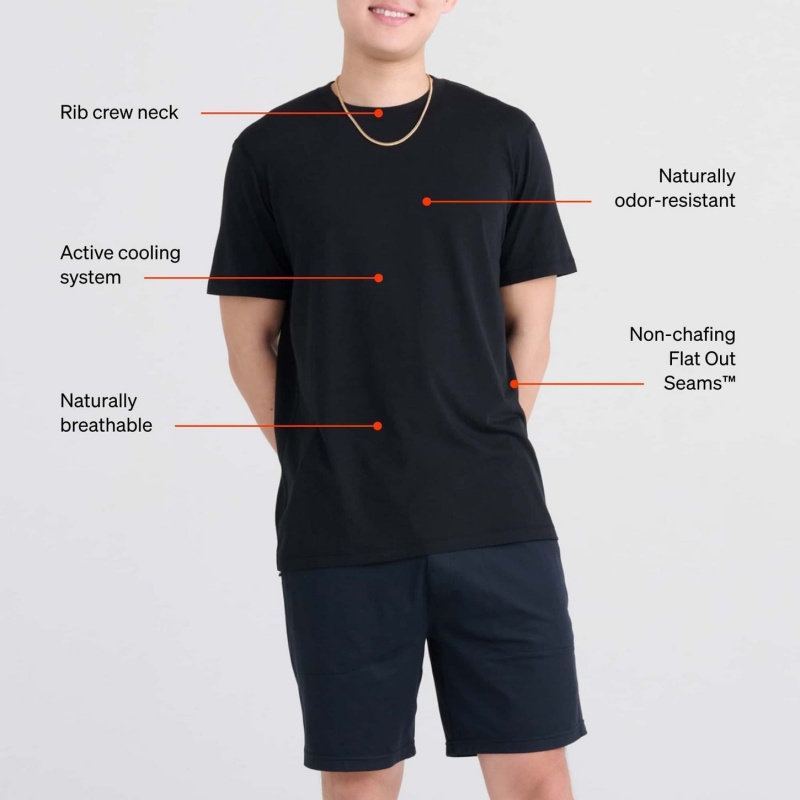 Saxx DropTemp™ Cooling Cotton T Shirts | 7690-XJYZF